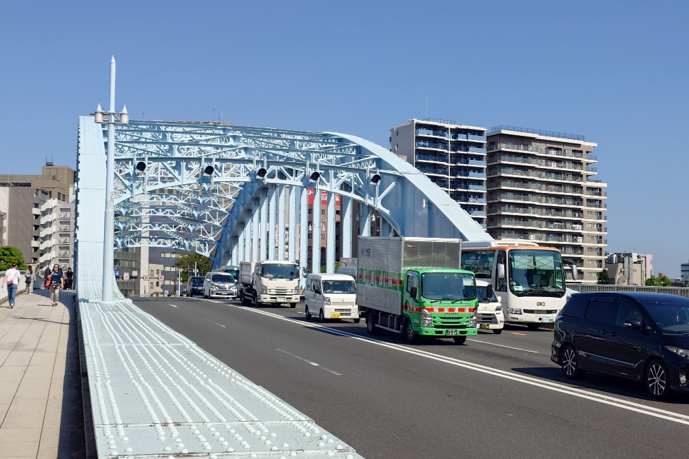 東西線ウォークで渡った永代橋