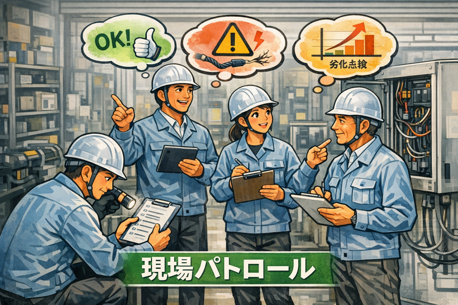 現場パトロールのイメージ図