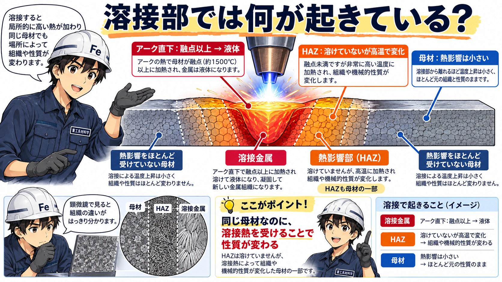 溶接部の状態