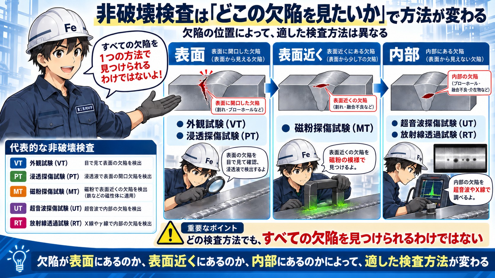非破壊検査の種類