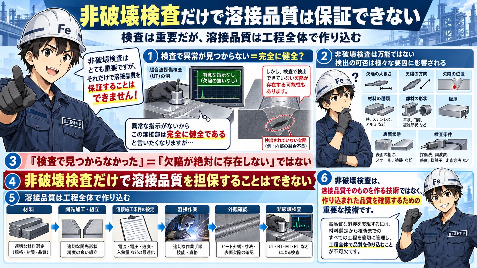 非破壊検査での品質保証