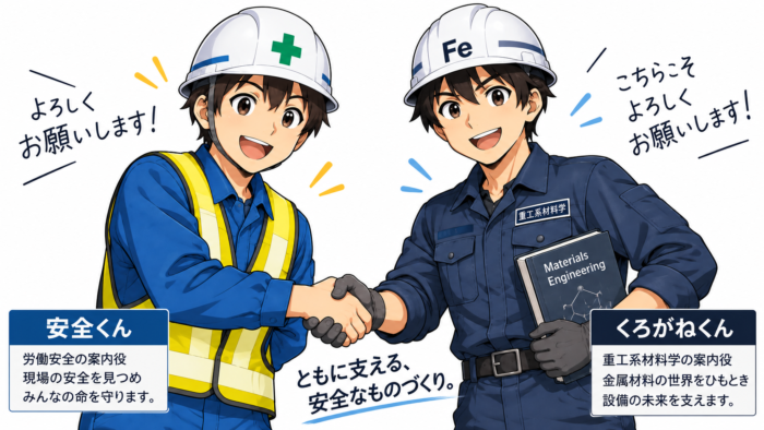 安全くんとくろがねくん