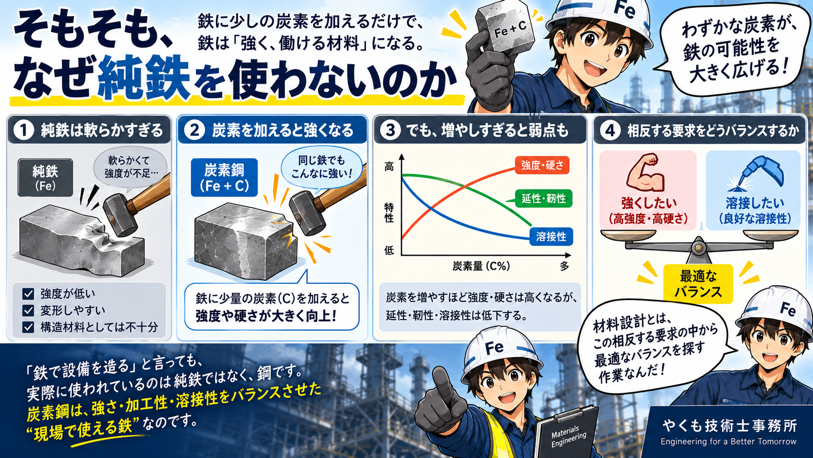 なぜ純鉄を使わない?