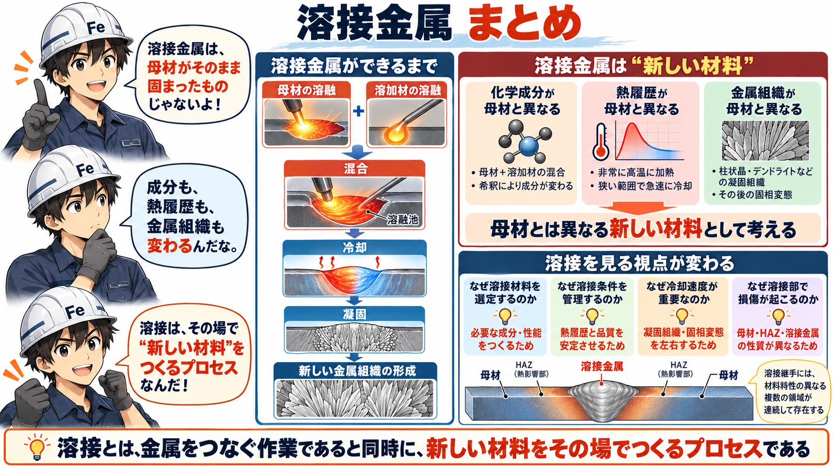 溶接金属　まとめ