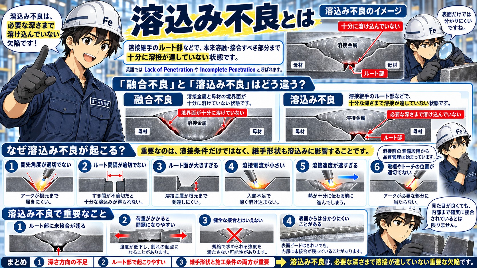 溶け込み不良