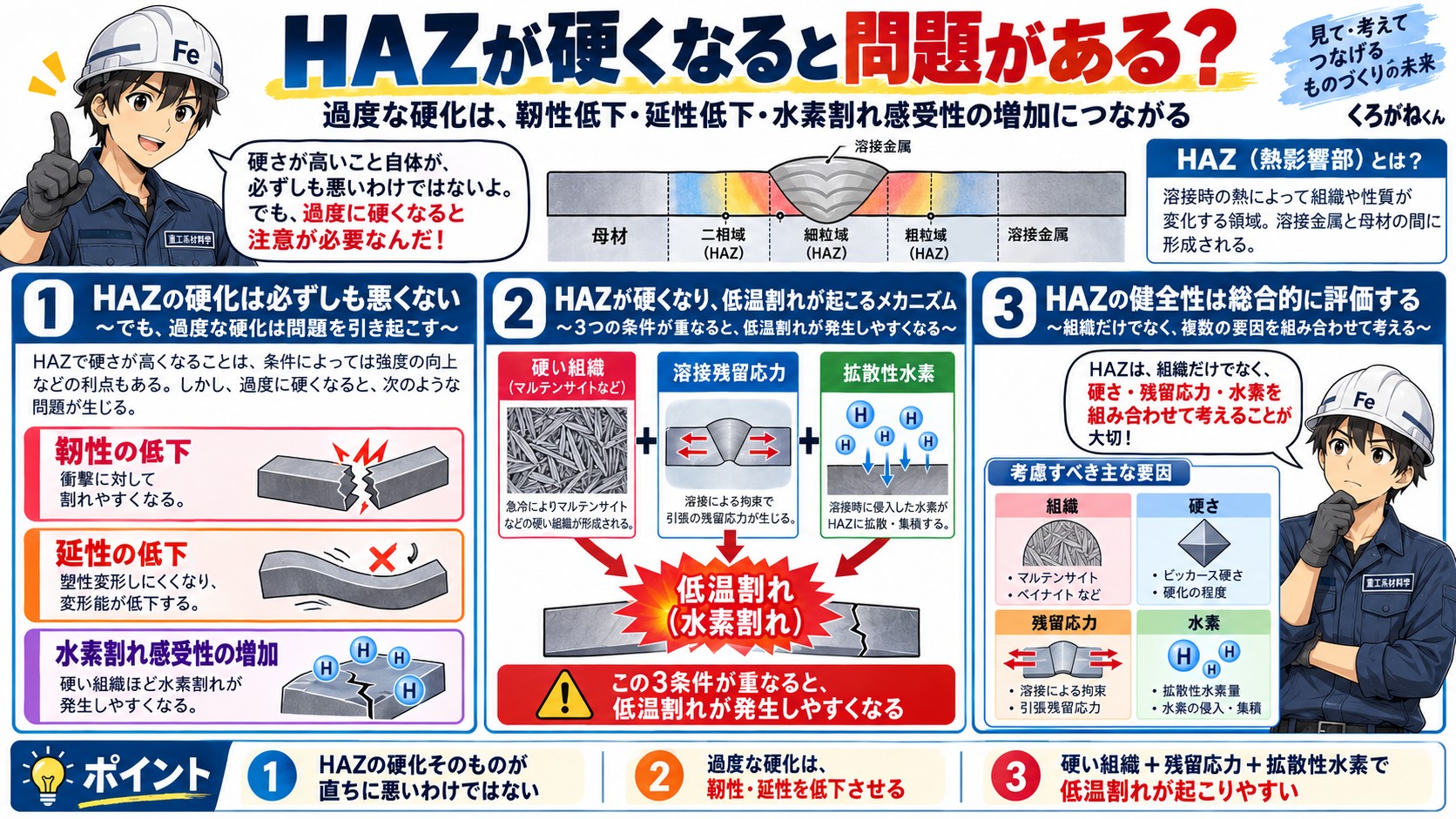 HAZの硬化