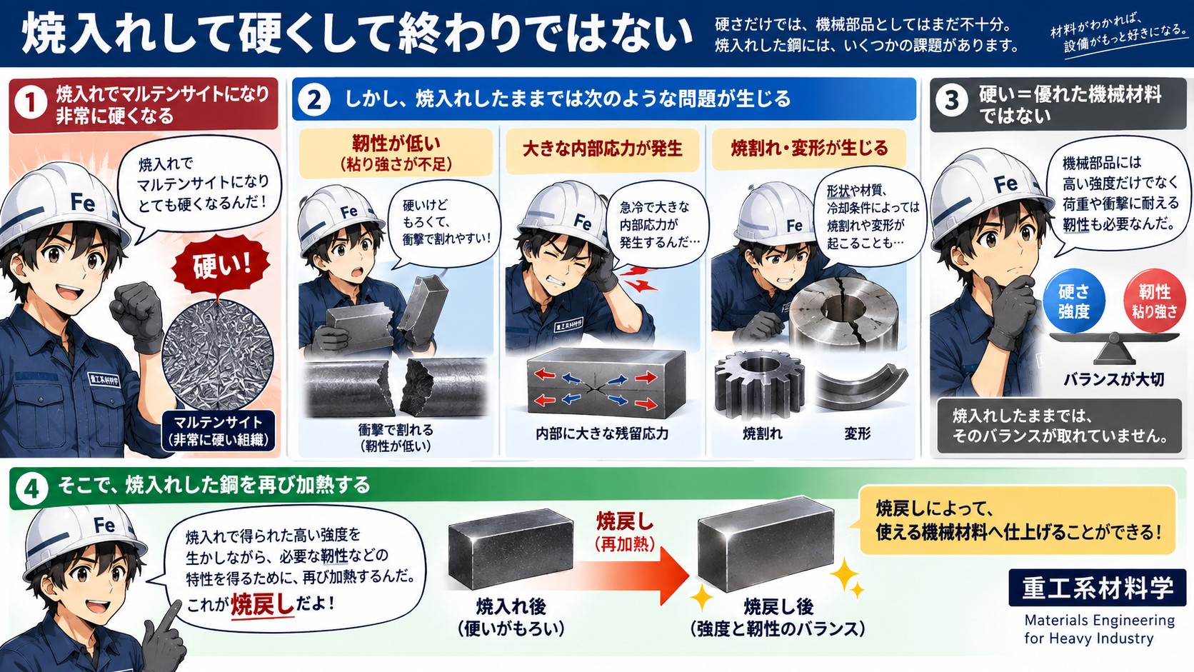 焼入れで終わらない