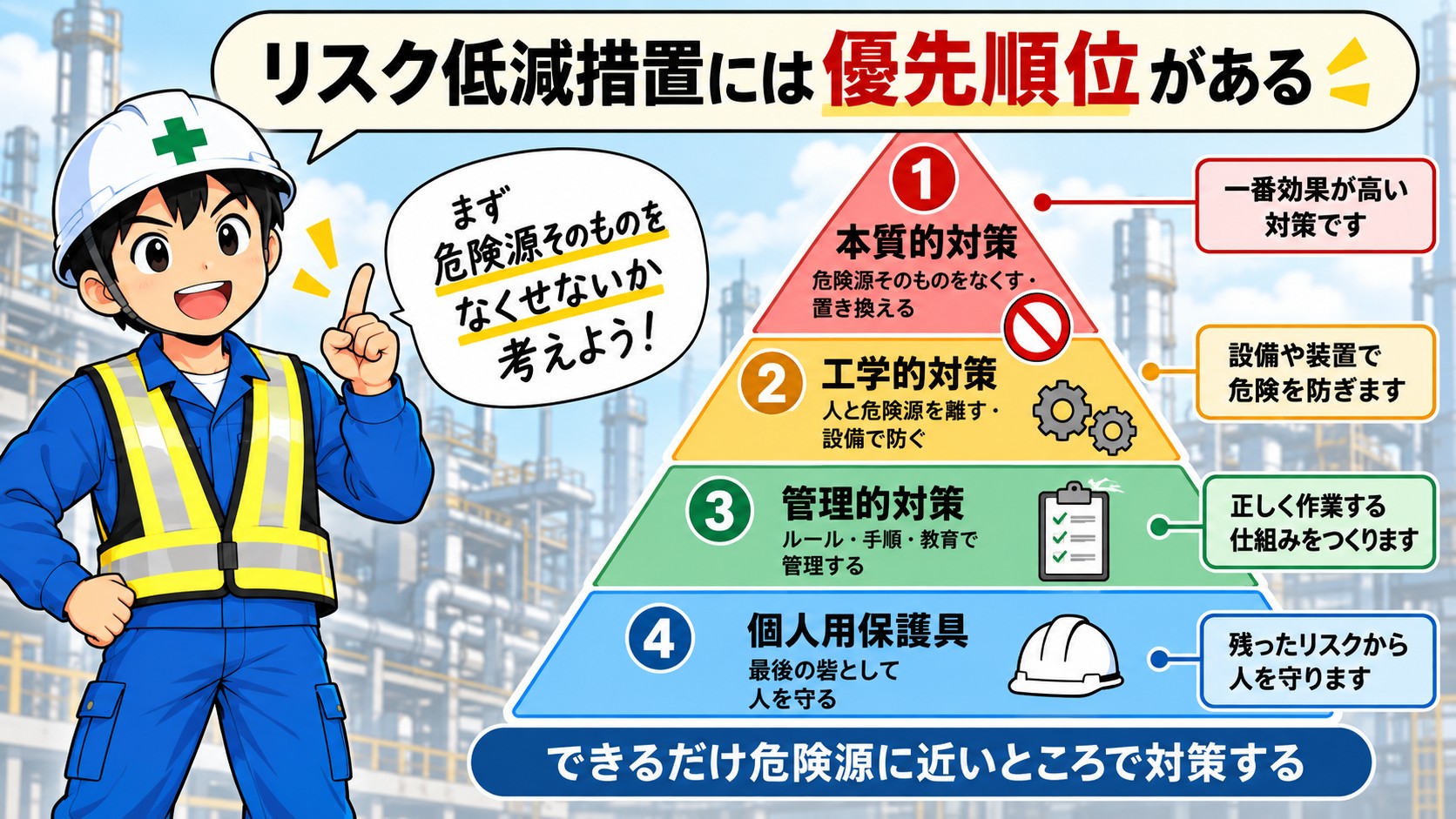 リスク低減の順番