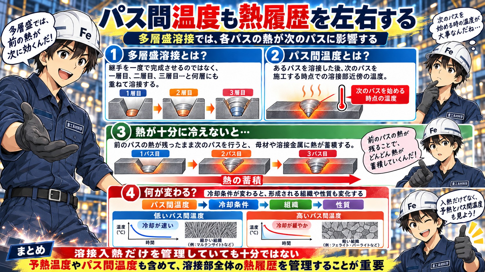 パス間温度
