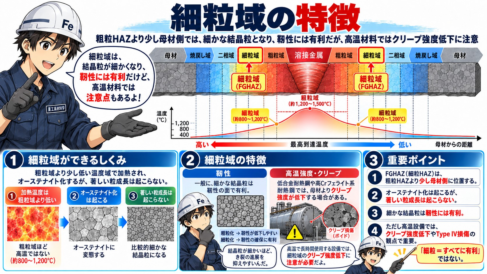 細粒域の特徴