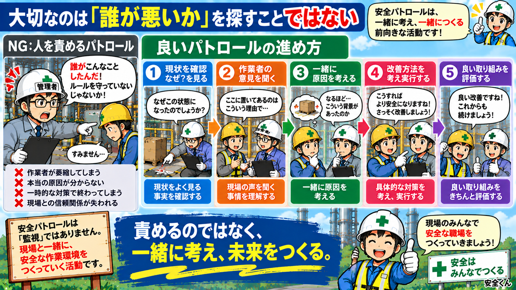 誰が悪いか探すことではない