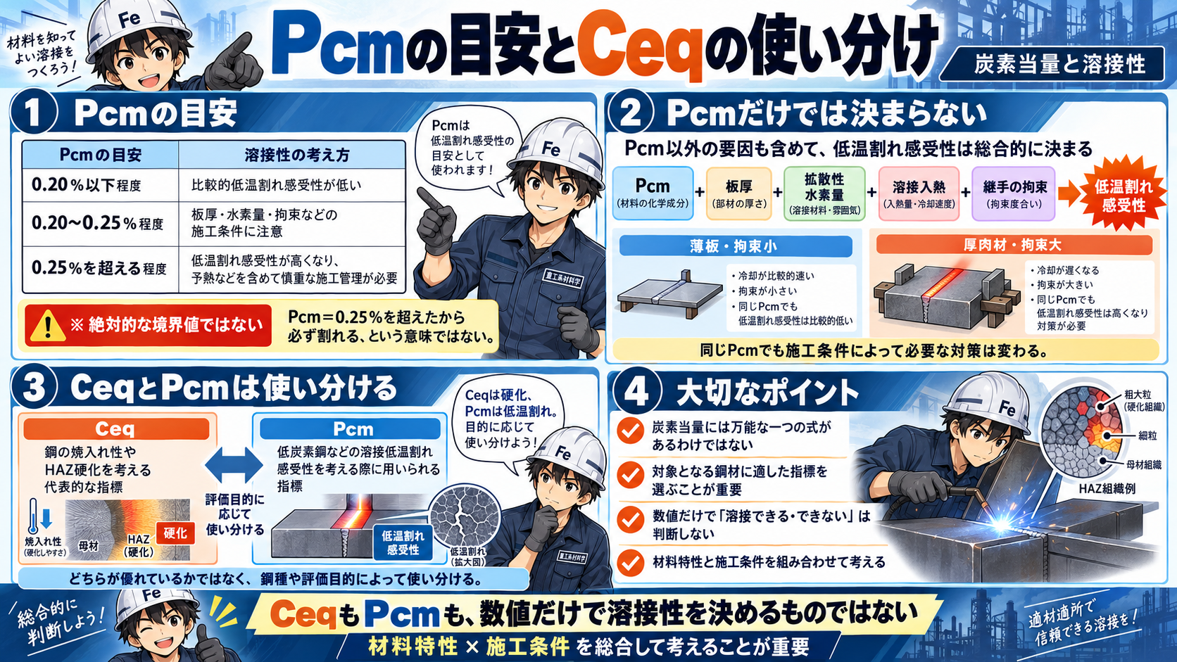 Pcmと炭素当量