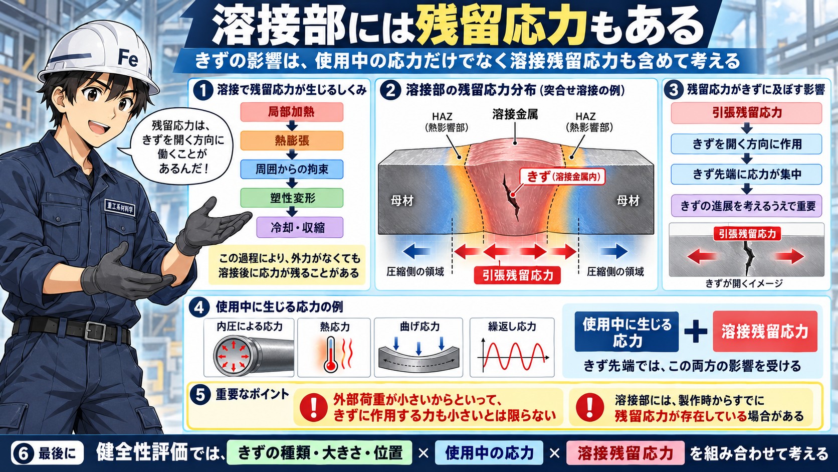 きずと残留応力