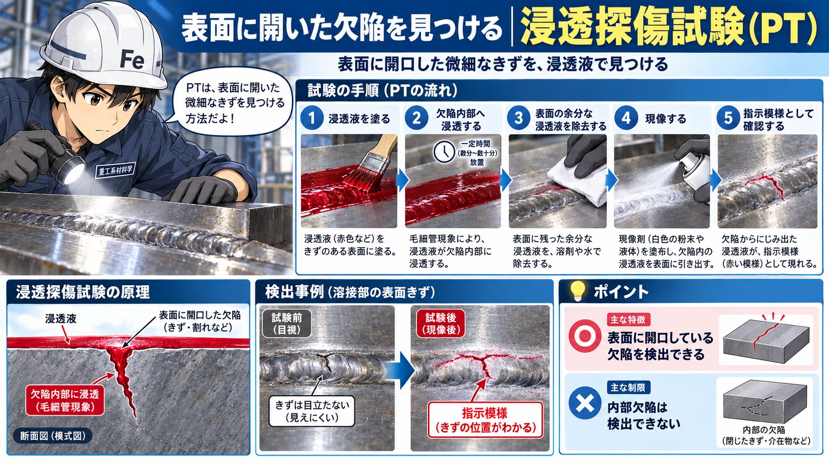 浸透探傷検査