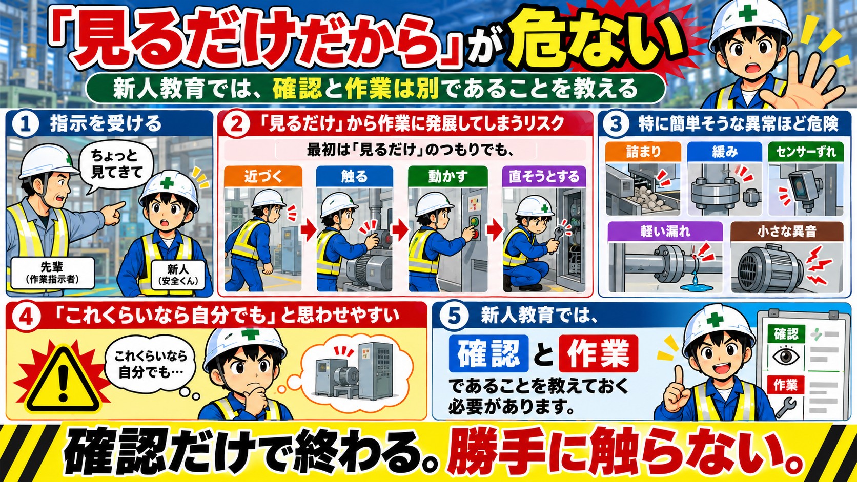 見るだけが危ない