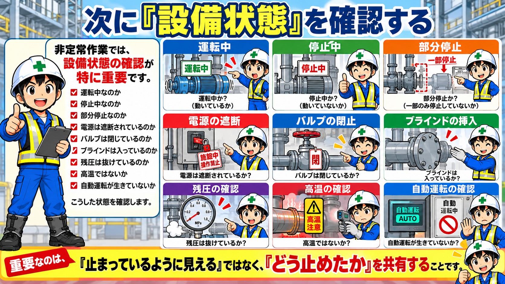 設備状態の確認