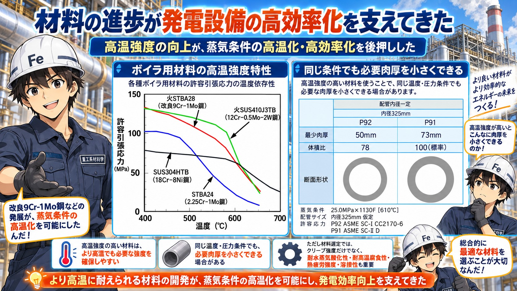 材料の高性能化