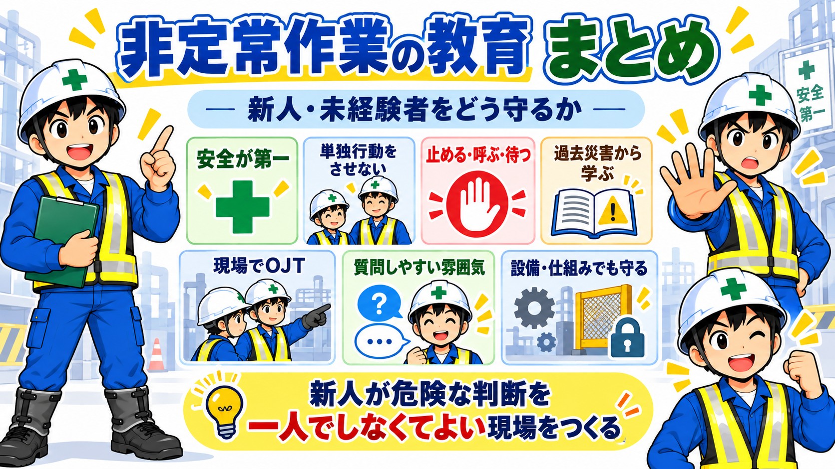 非定常作業から新人を守る まとめ