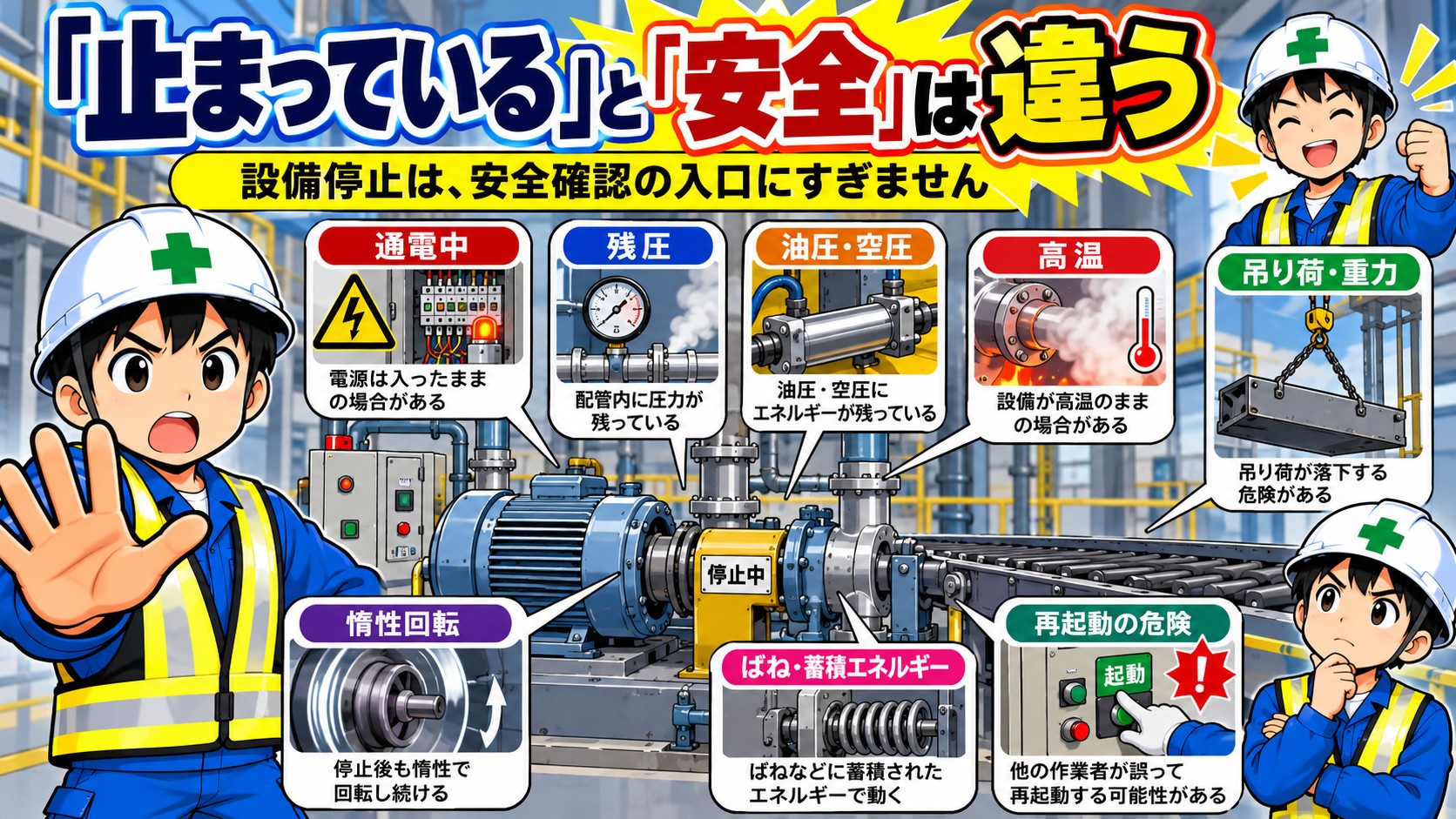 止まっていると安全は違う