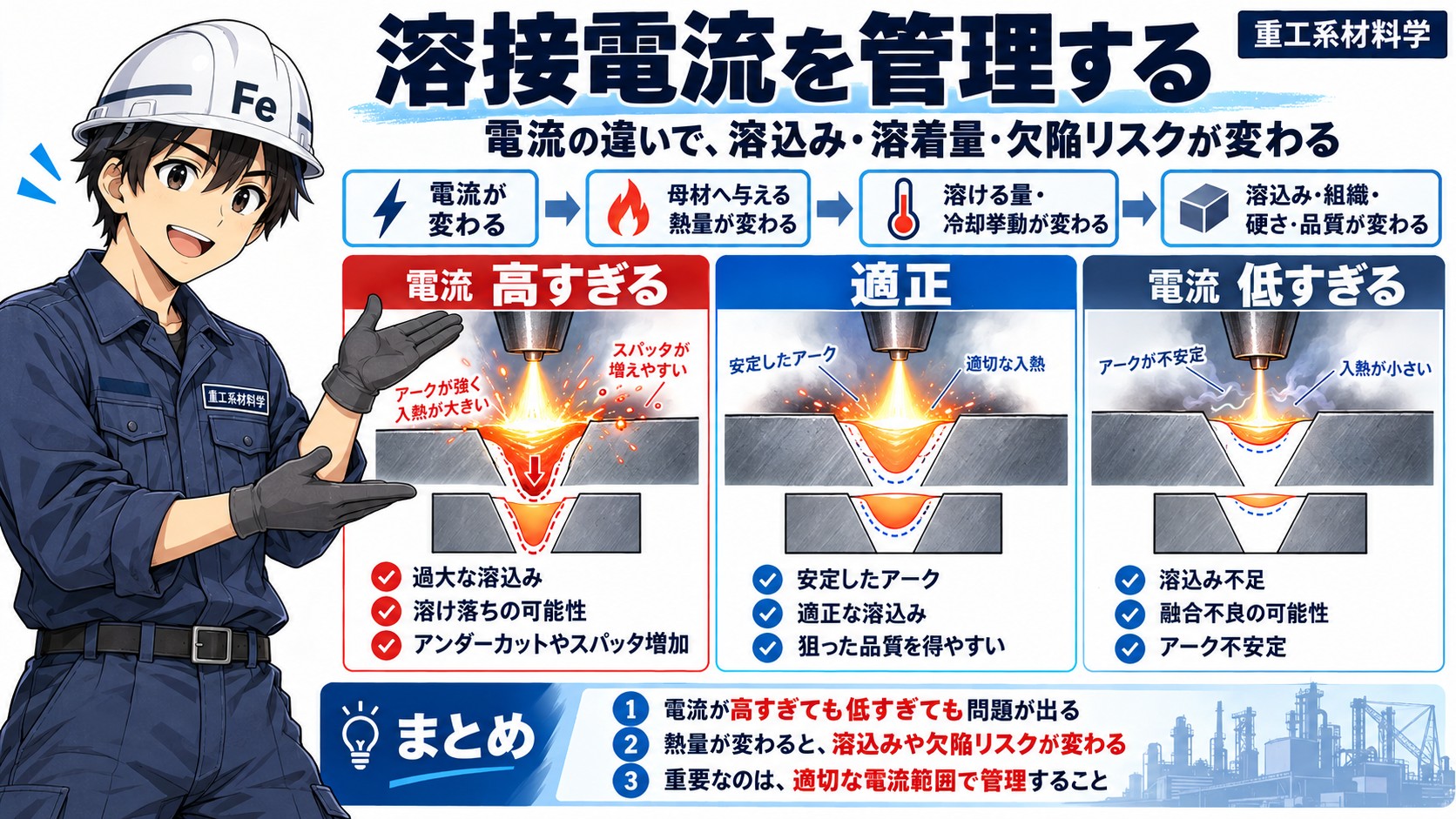 溶接電流の管理