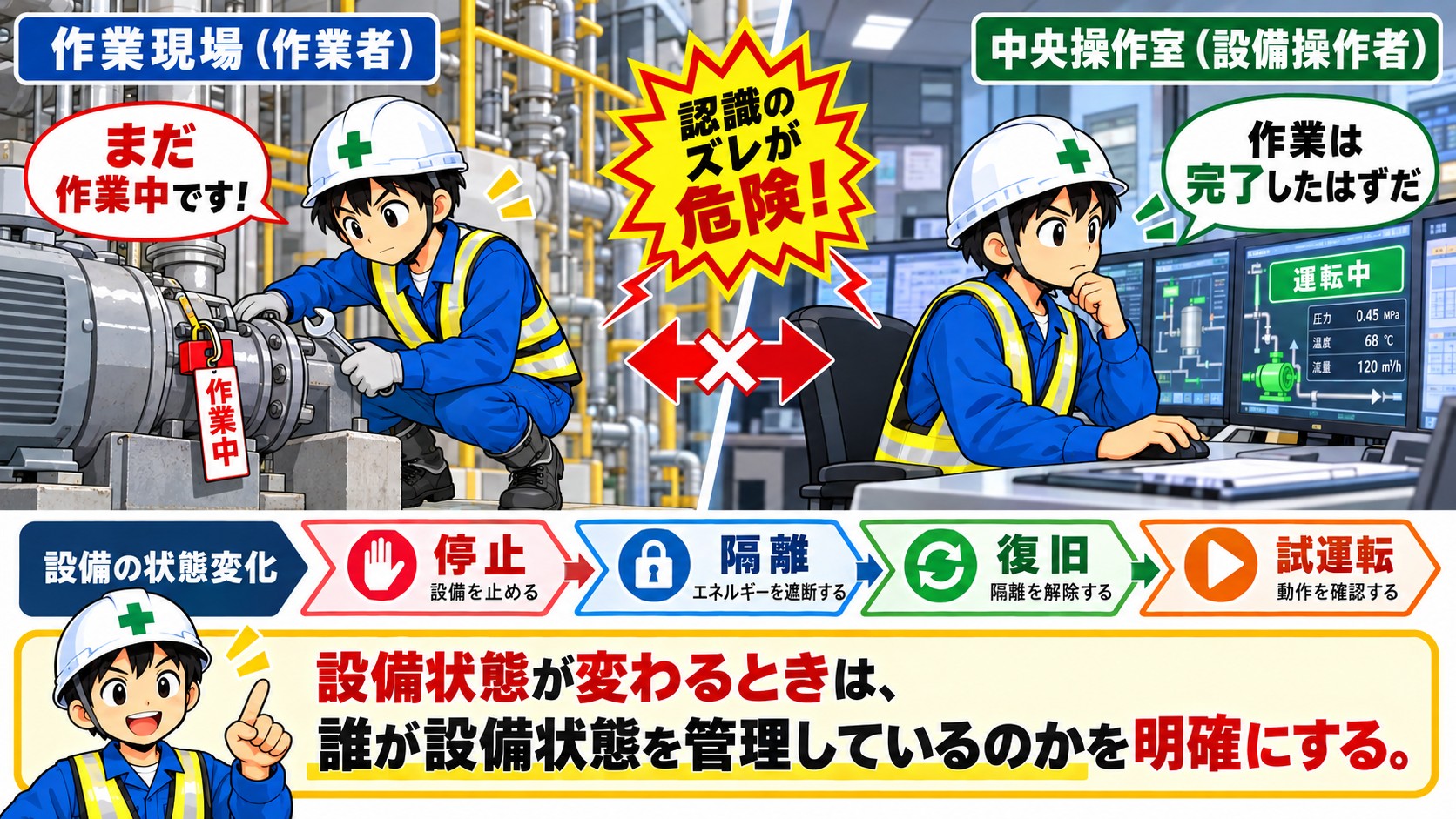 認識のずれが危険