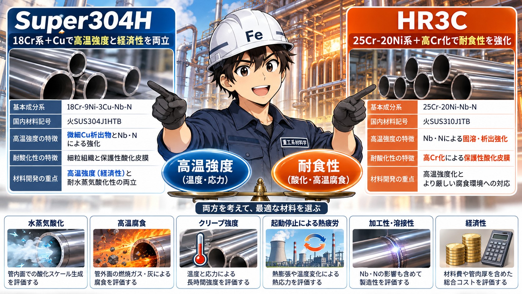 Super304HとHR3Cまとめ