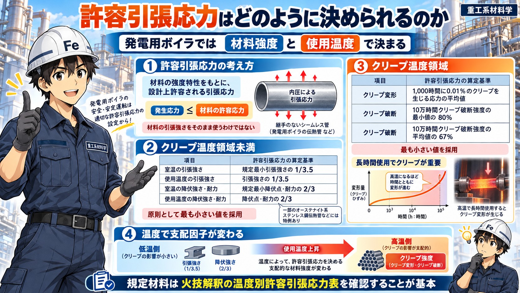 許容引張応力の設定根拠