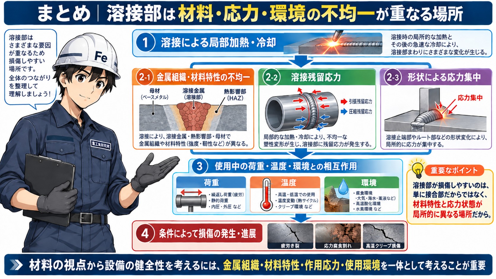 溶接部の損傷まとめ