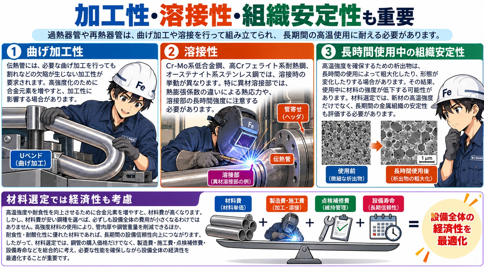 加工性と経済性