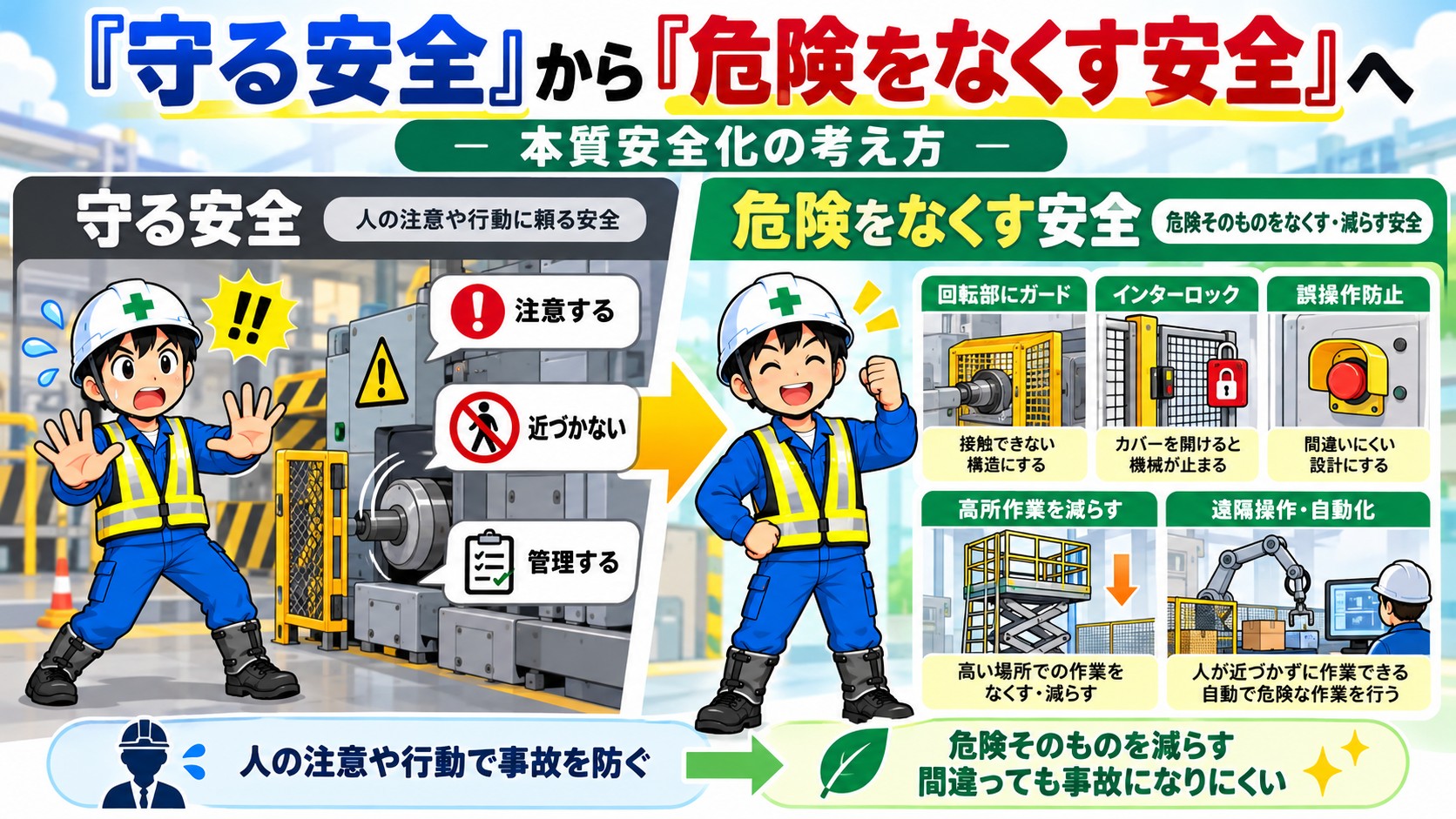 危険をなくす安全