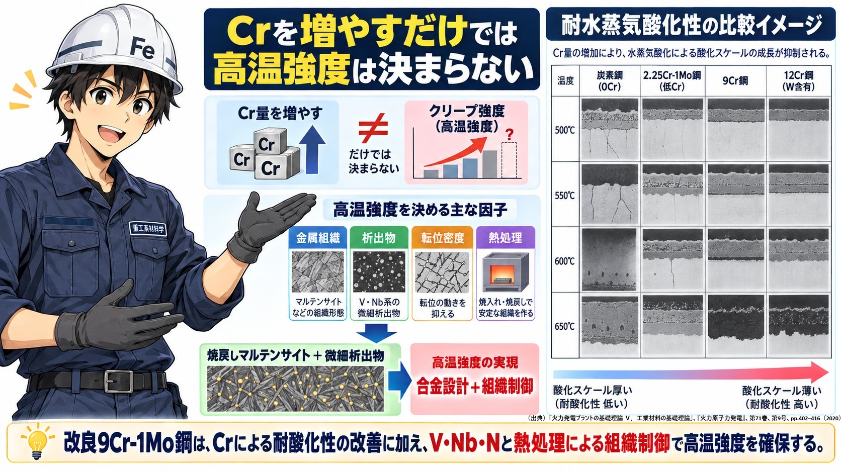 9Crの水蒸気酸化