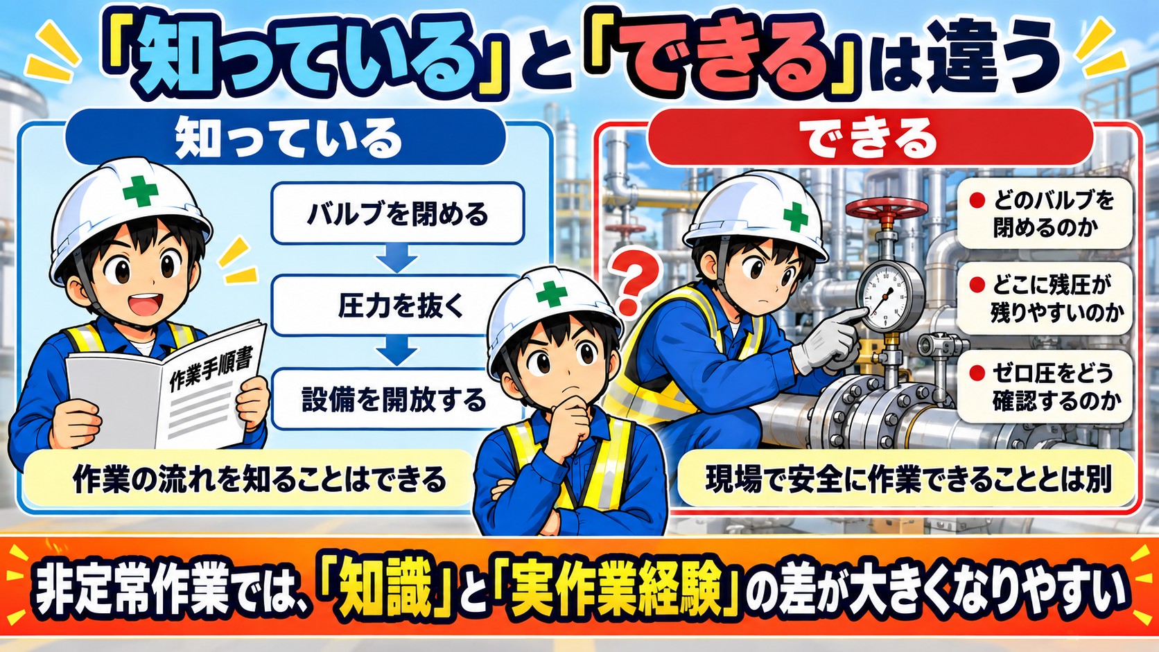 知っているとできるは違う