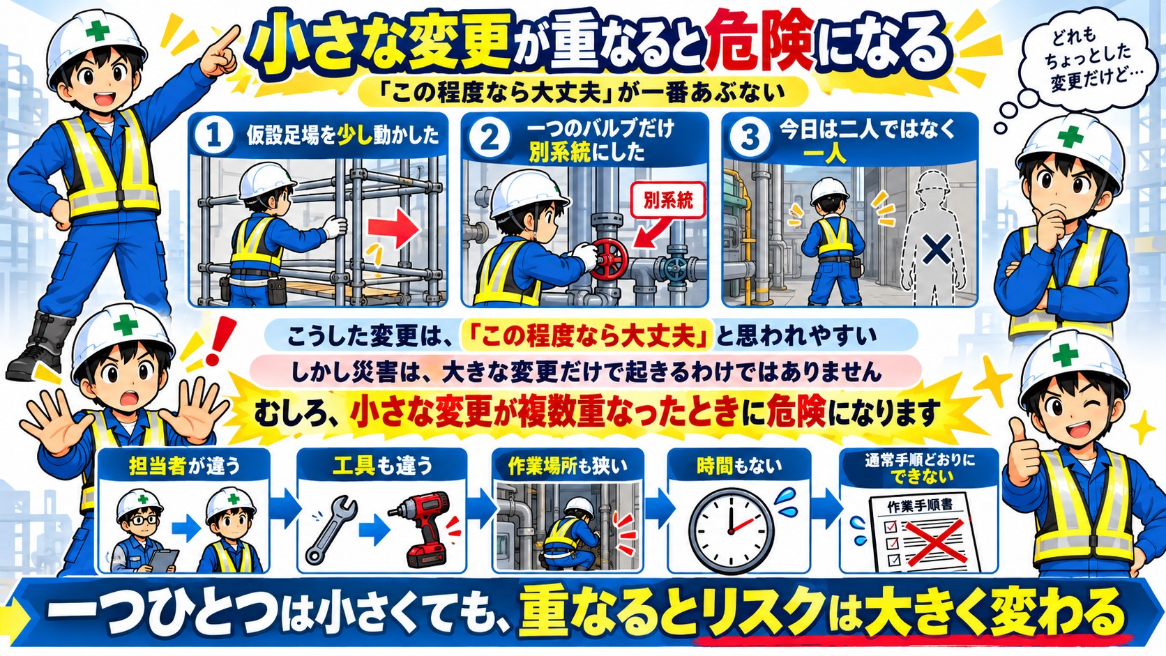 小さな変更が招くリスク