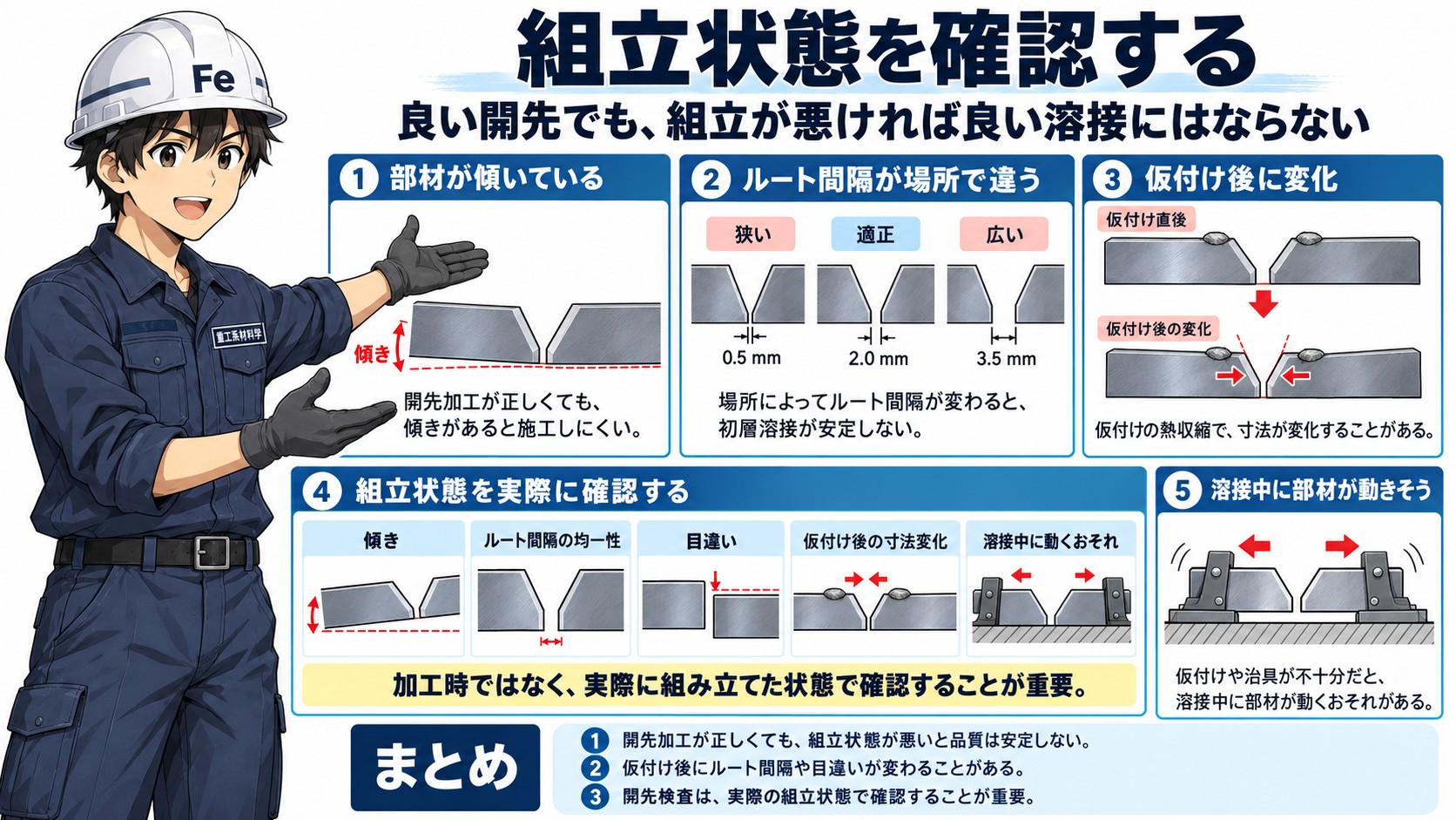 組み立て状態の確認