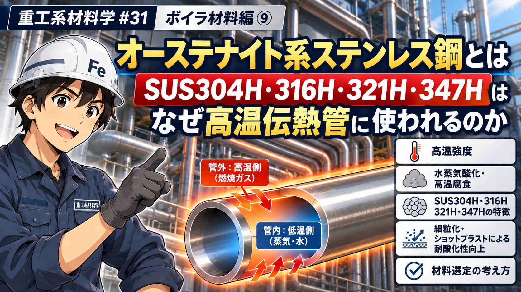 オーステナイト系ステンレス鋼アイキャッチ