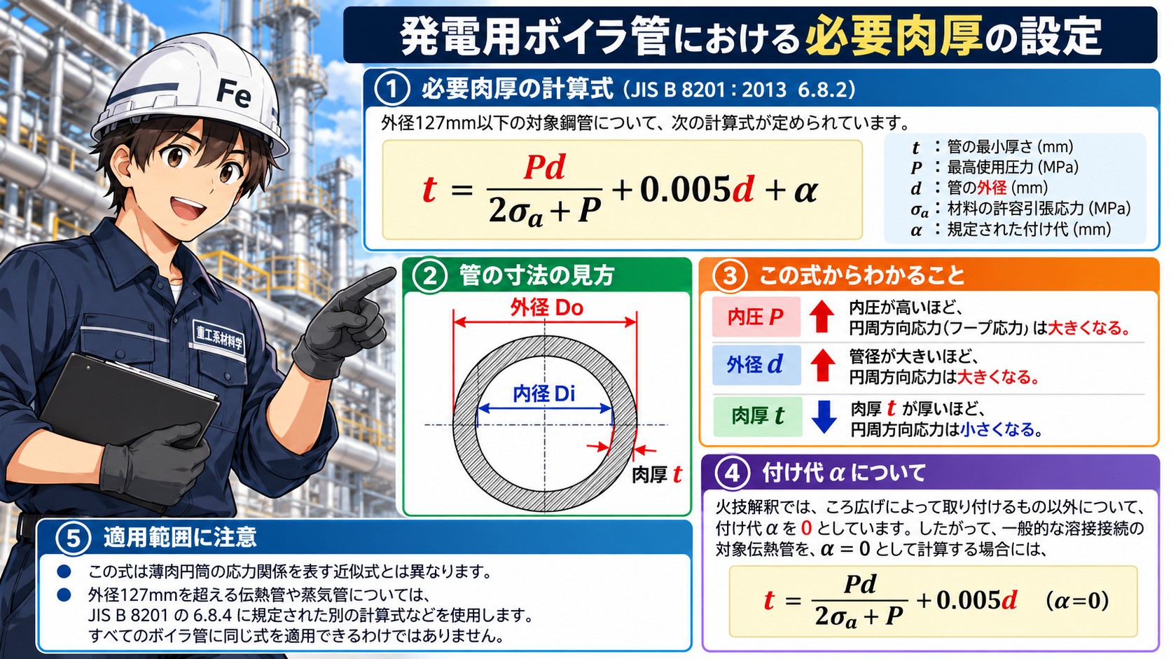 必要肉厚の設定