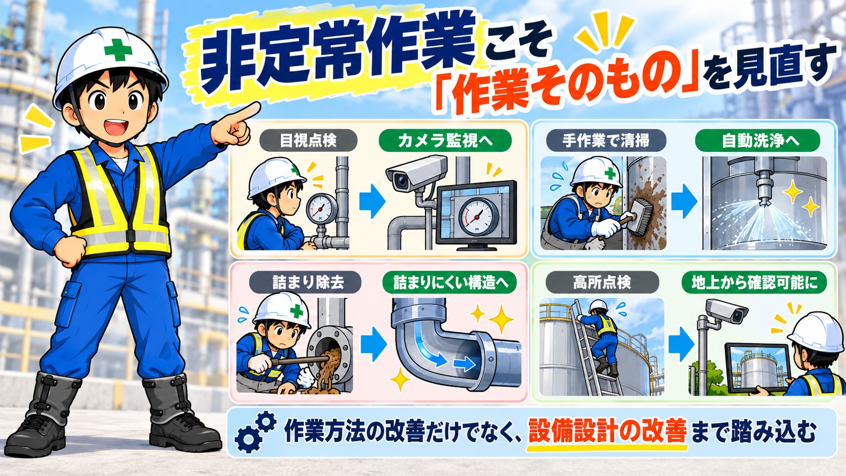 設備改善まで踏み込む