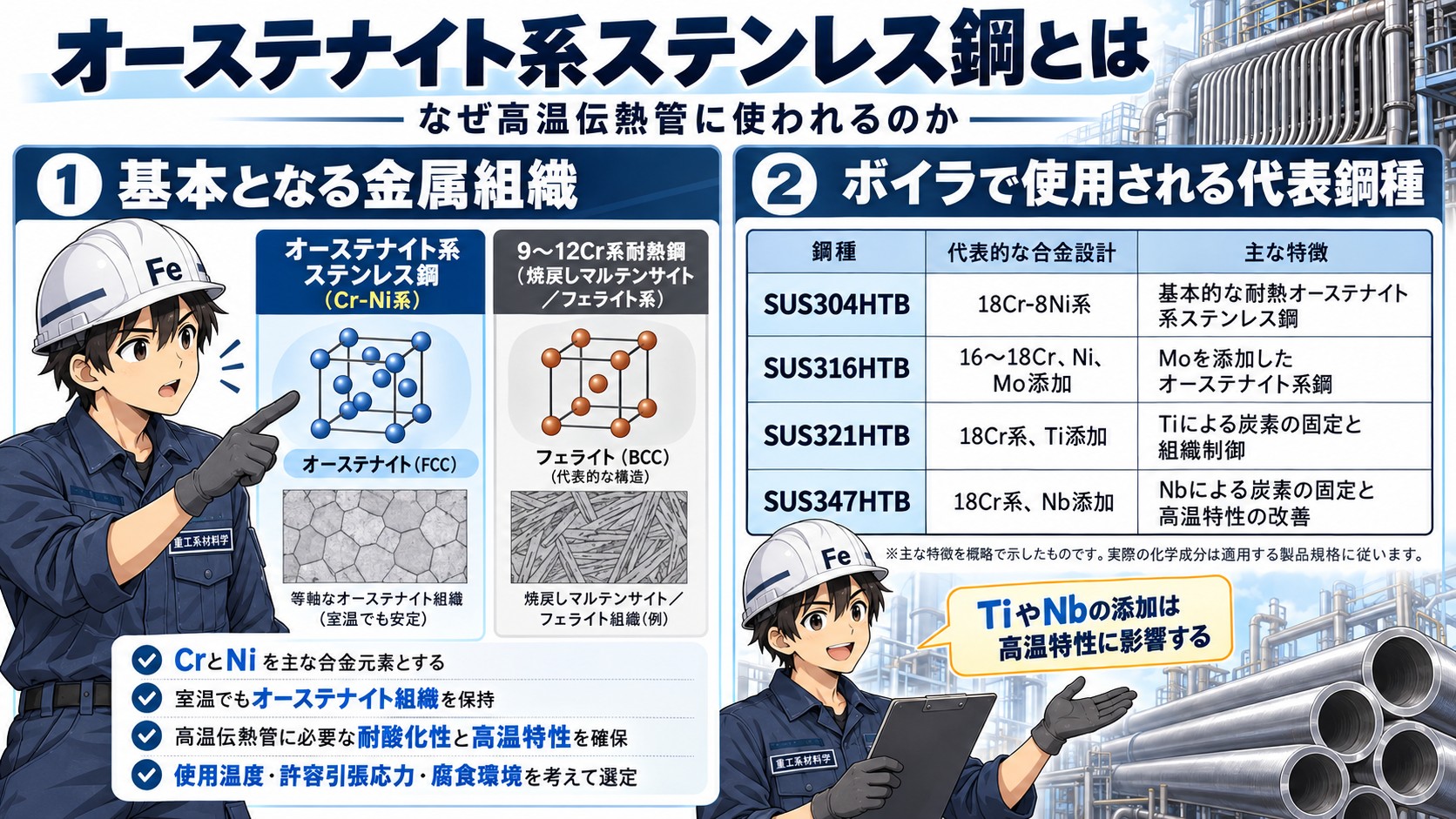 オーステナイト系ステンレス鋼