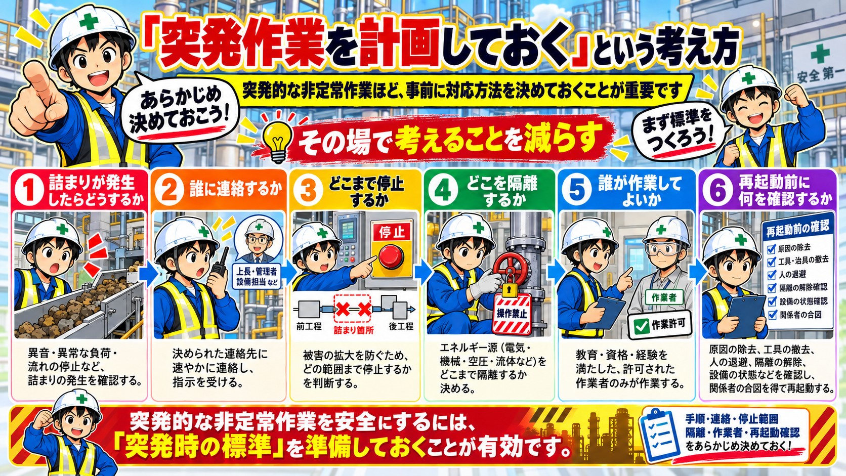 突発作業を計画しておく