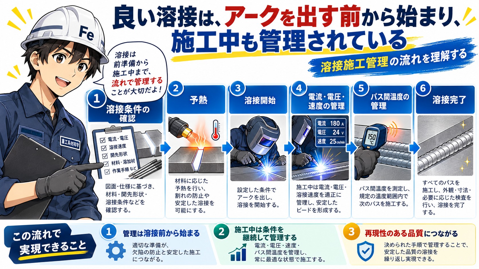 良い溶接は管理されている