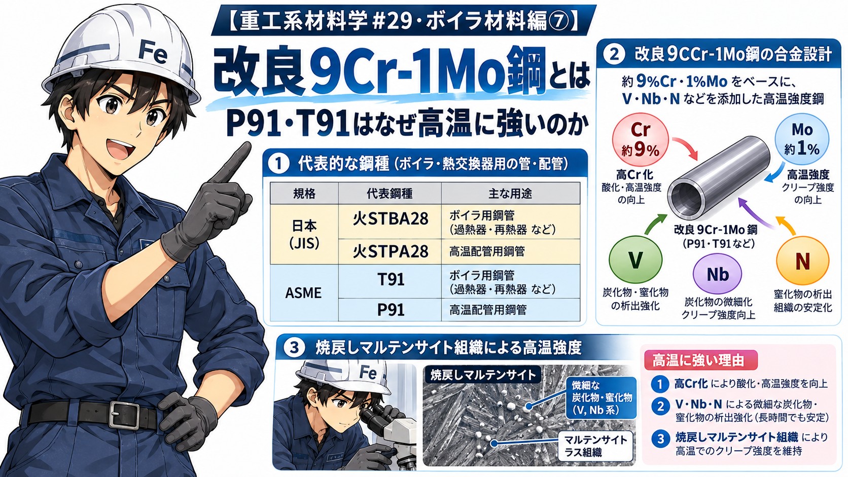 改良9Cr-1Mo鋼