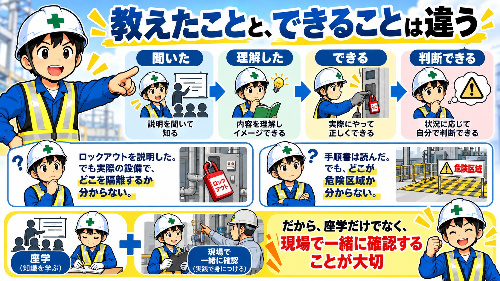 教えたこととできることは違う