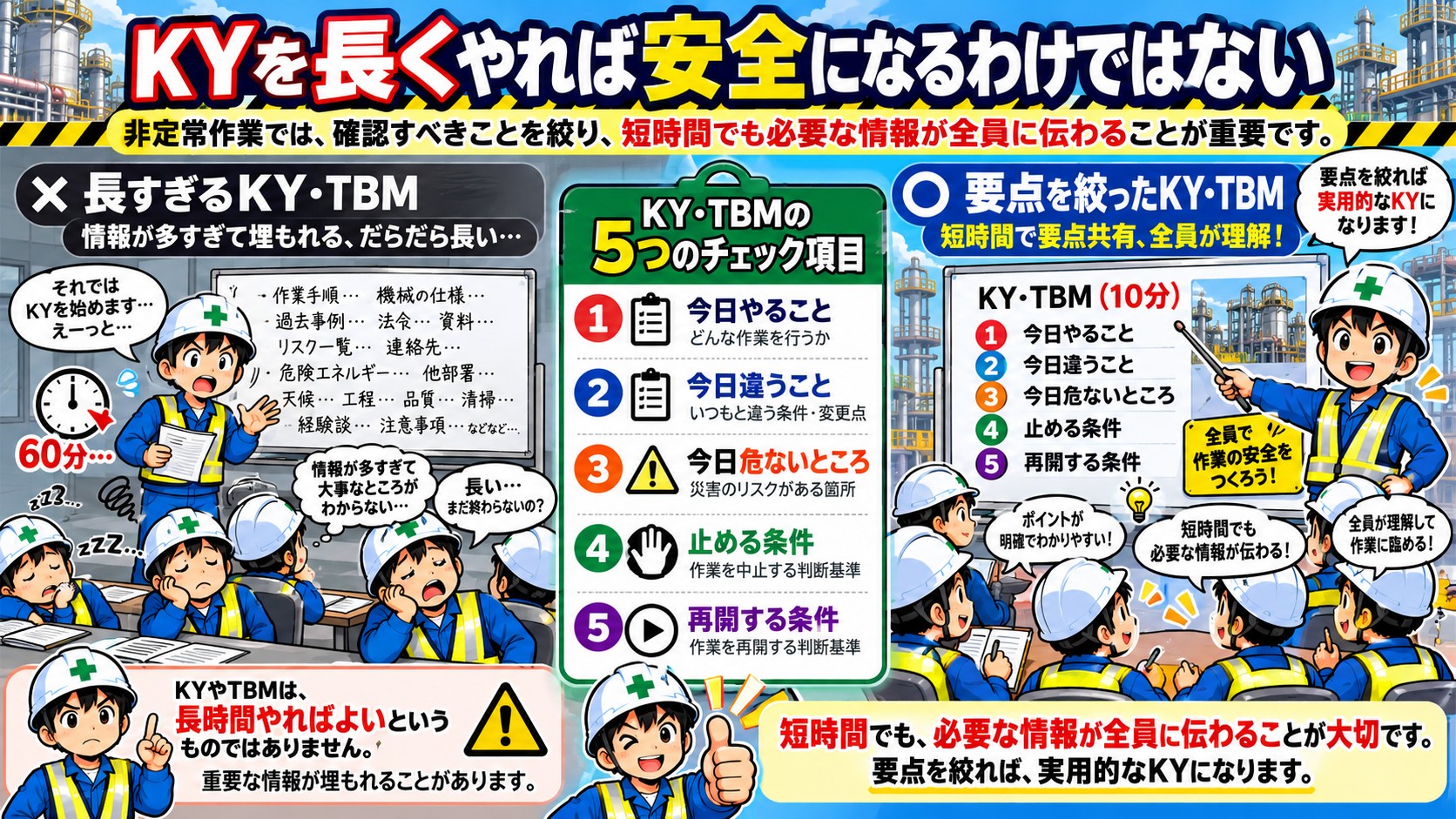 長時間のKY