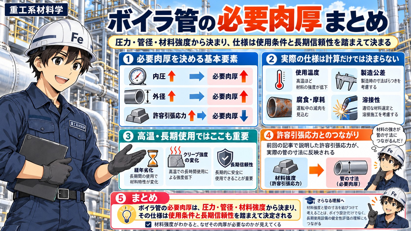 必要肉厚まとめ