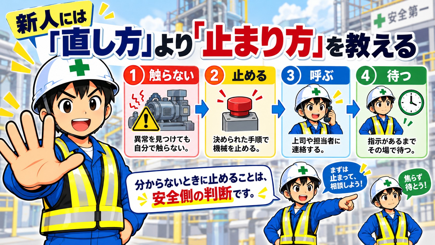 直し方よりとまり方を教える