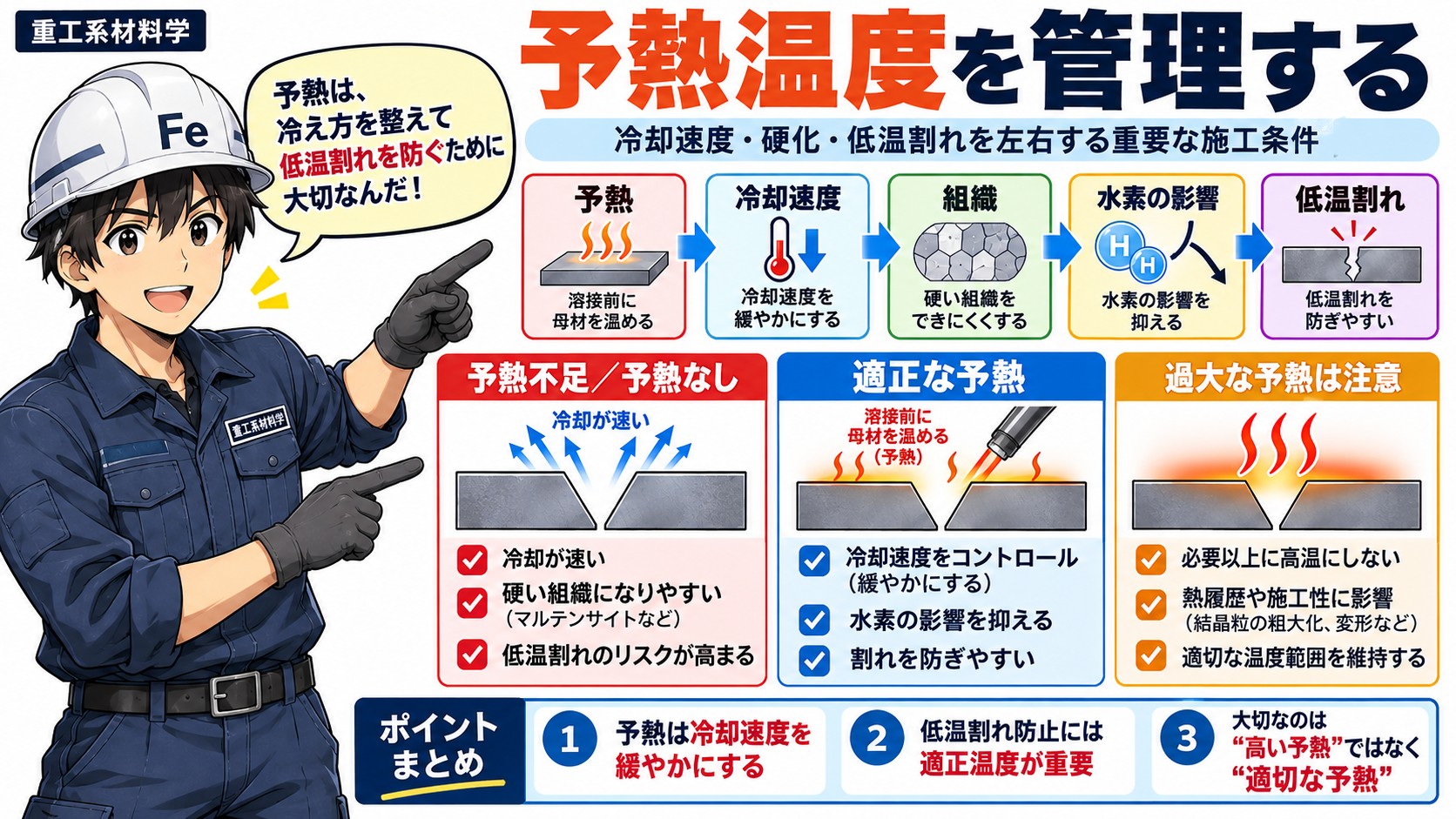 予熱の管理