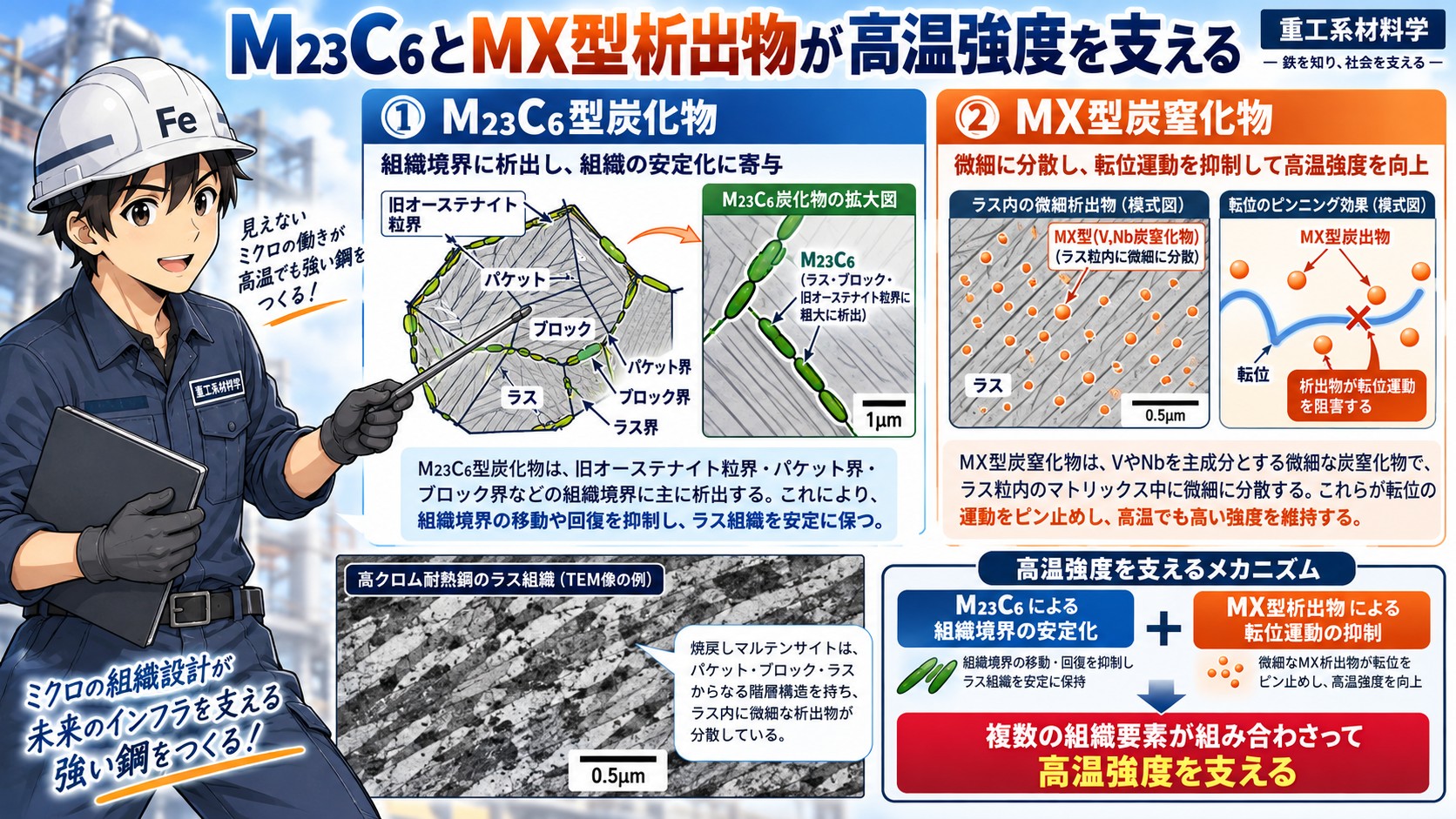 M23C6とMX
