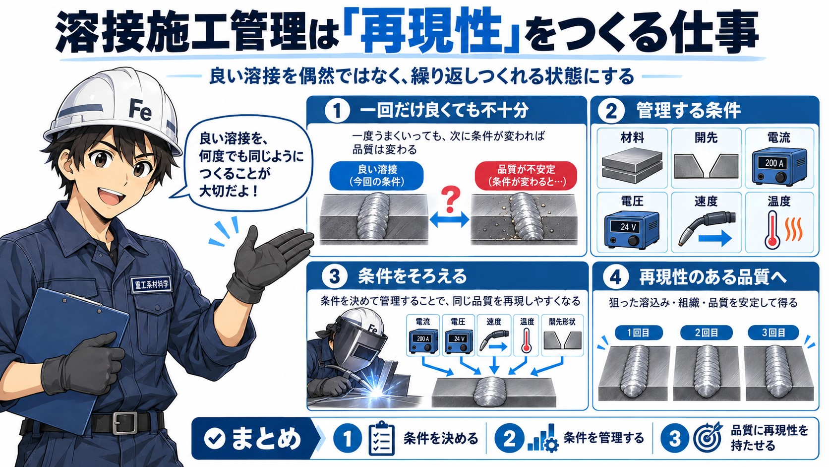 溶接の再現性