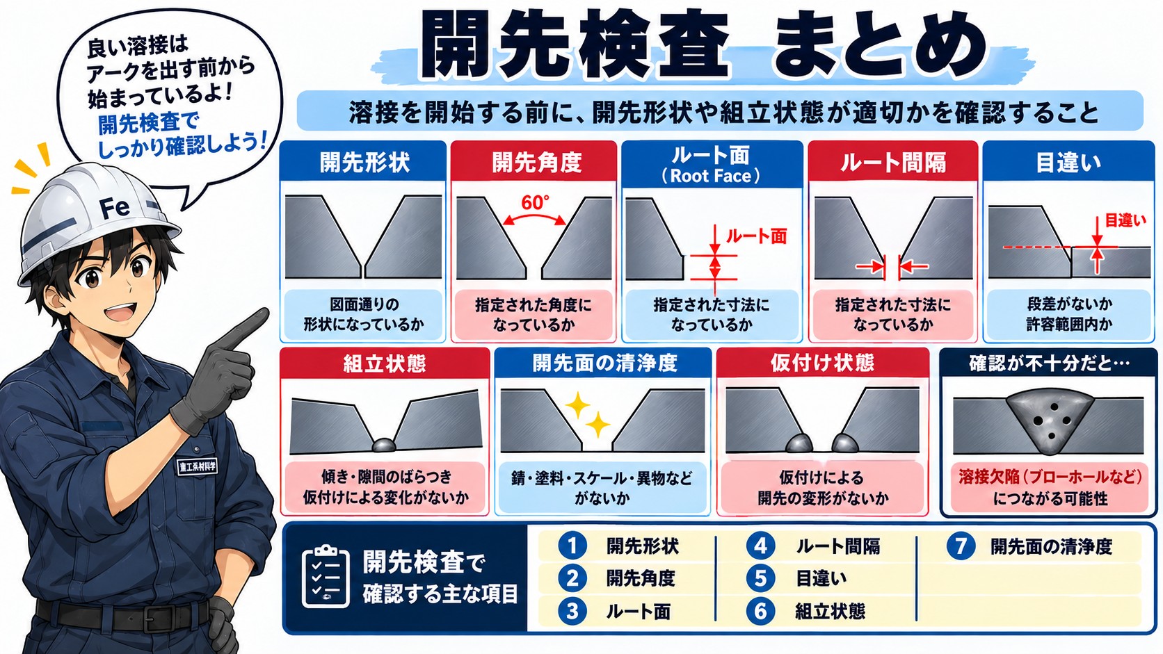 開先検査まとめ