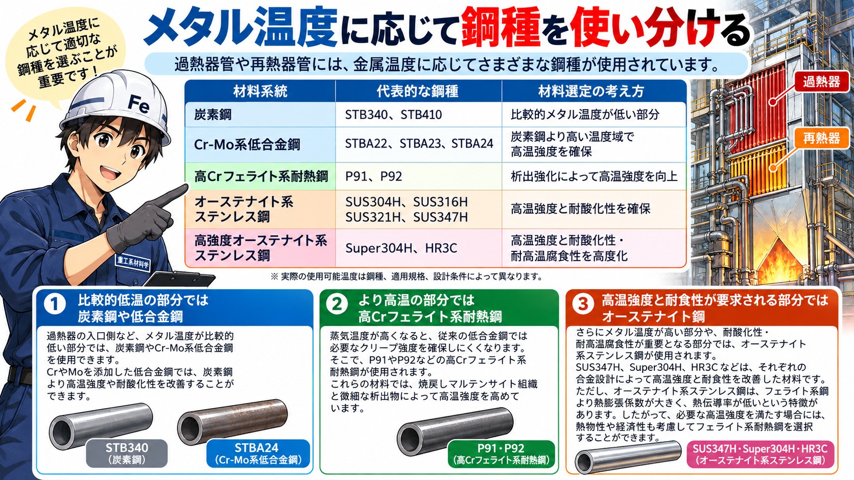 材料の使い分け